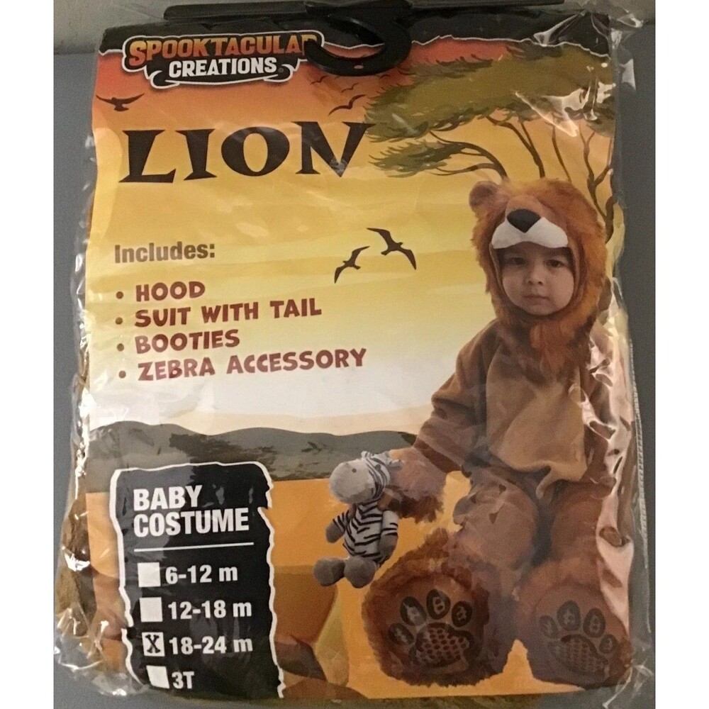 LION Costume Infants 18-24 MONTHS Halloween Spooktacular Creations NIP